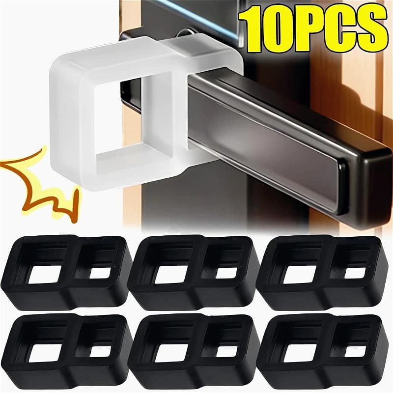 1/10 Pezzi Paracolpi in Silicone per Maniglie, Protezione Antiurto per Porte e Finestre, Accessori di Sicurezza per Casa e Bambini