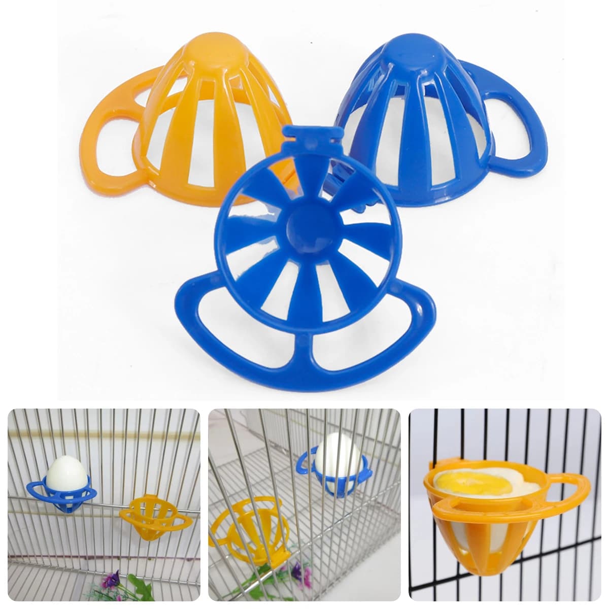 2 pezzi uccello verdura frutta mangiatoia per uova cesto appeso pappagallo canarino piccione contenitore per alimenti a forma di nido in plastica accessori per gabbie per uccelli