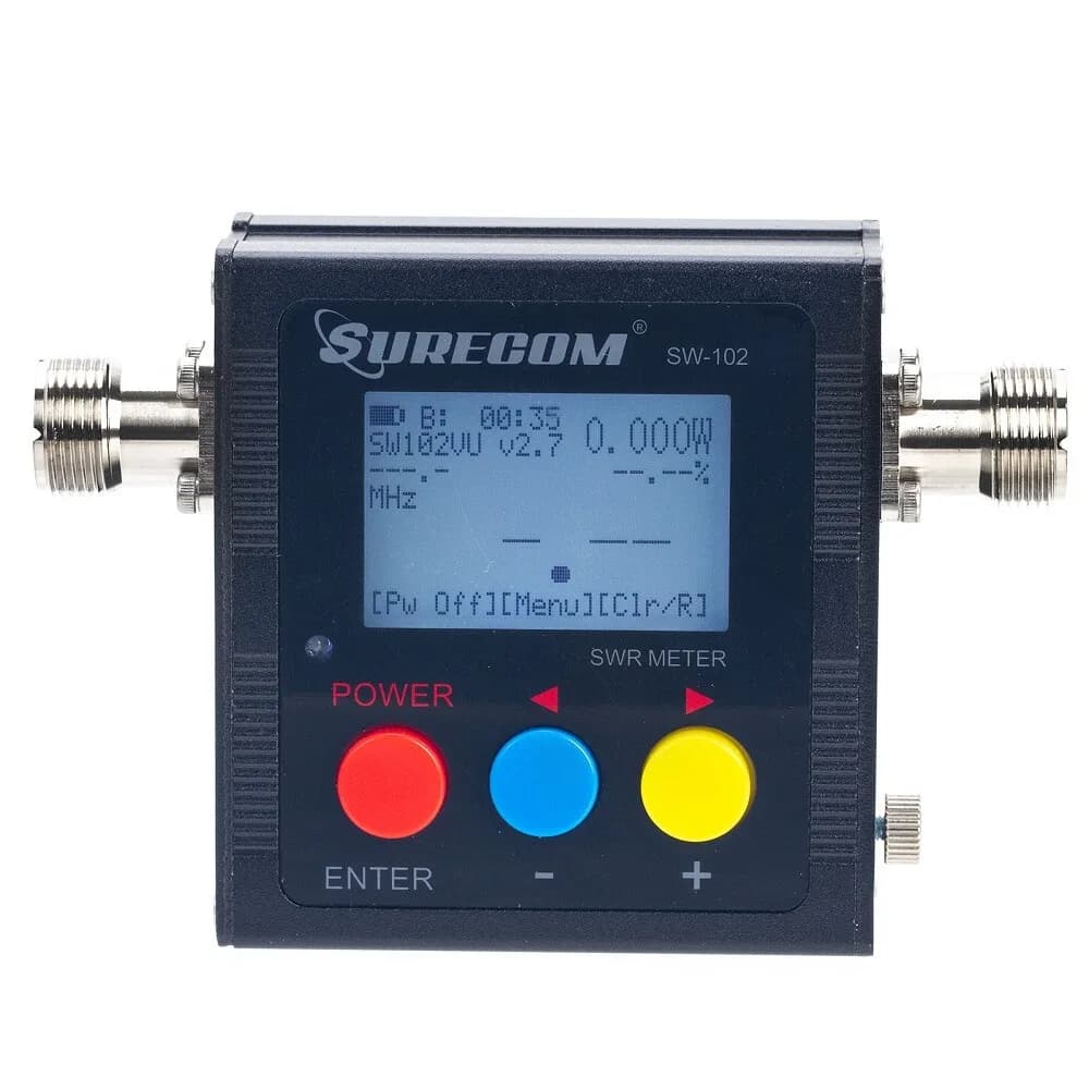 Misuratore di potenza e SWR dell'antenna walkie-talkie SW-102 VHF UHF 126-525 MHz Connettore digitale 120 W N