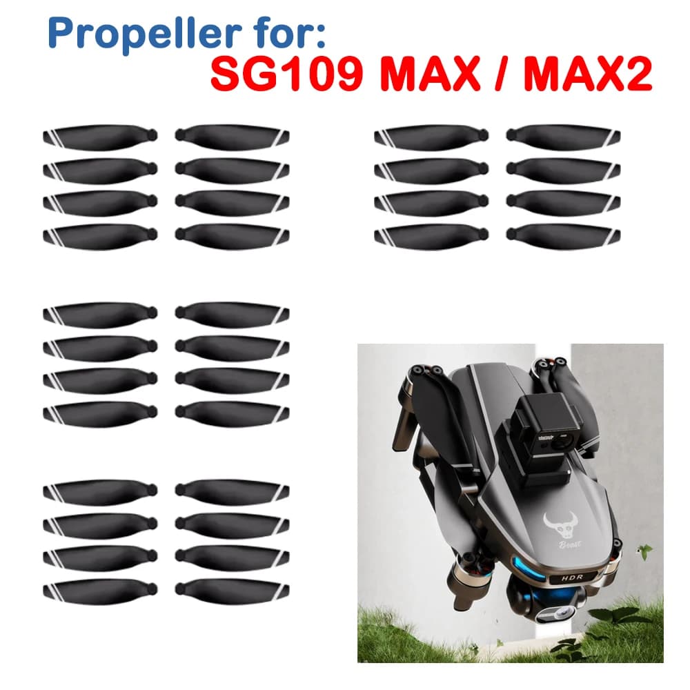 SG109 Brushless Drone Elica Puntelli Pezzo di ricambio per RC Quadcopter SG109 MAX / SG109 MAX2 Accessorio lama ala per elicottero