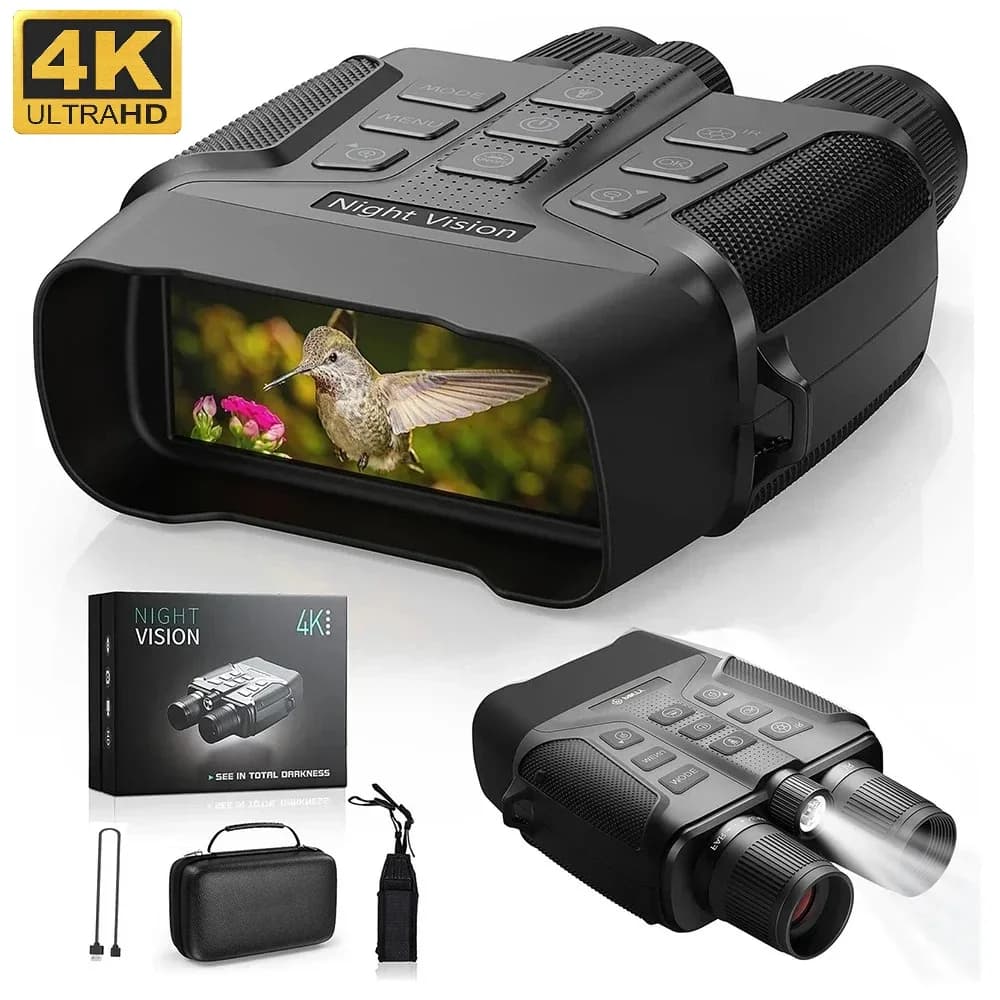 Telescopio tattico digitale 8X DZ060 Torcia Occhiali 4K UHD Binocolo per visione notturna a infrarossi per caccia Telecamera da campeggio