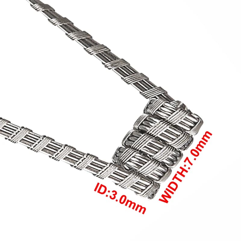 NI80 Bobina di punti metallici distanziata per cavo riscaldante precostruito in Nichrome 10 pezzi