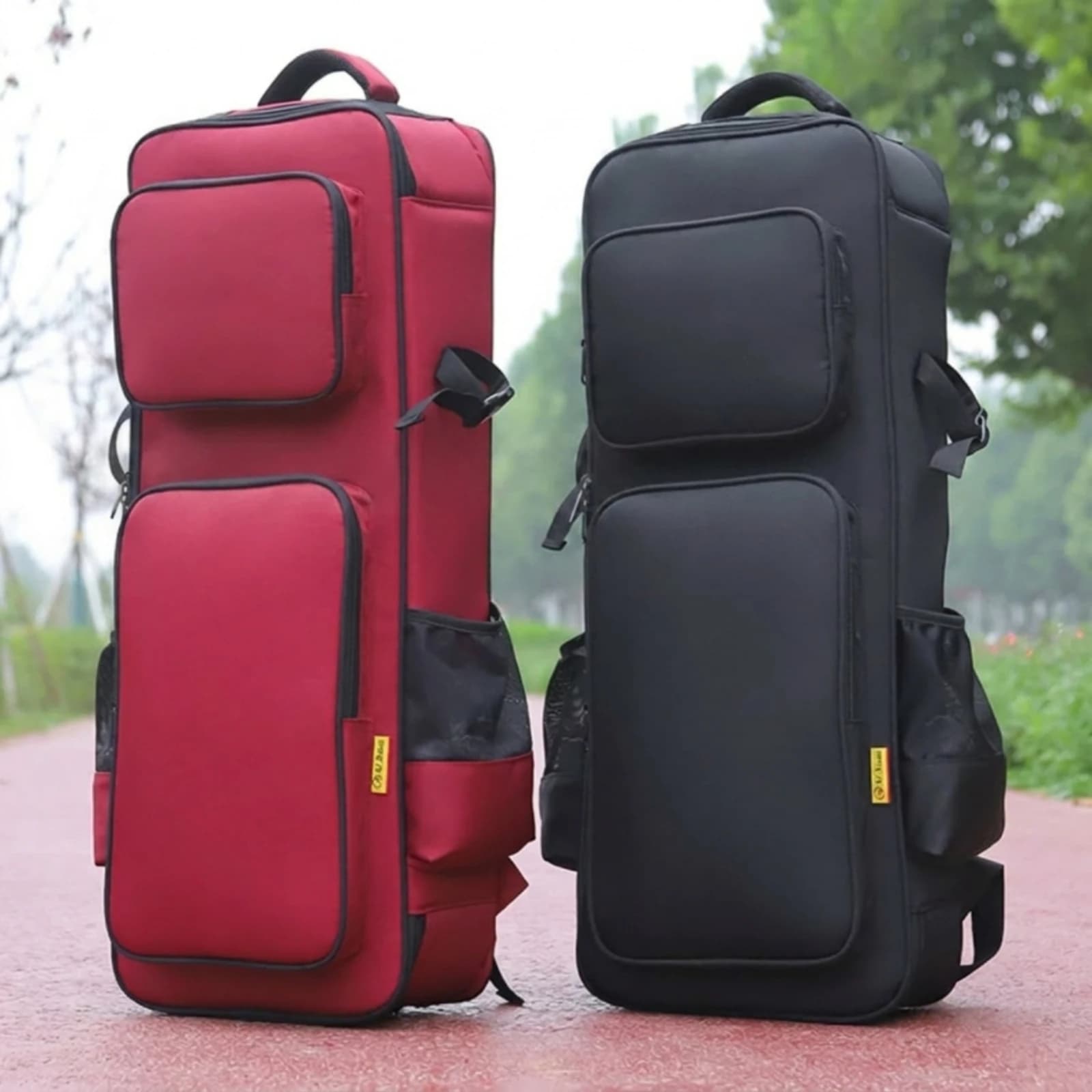 Instrument Backpack Padded Gig Bag with Exterior Pockets Backpack with Shoulder Straps Structured Multi-Pocket for Musicians