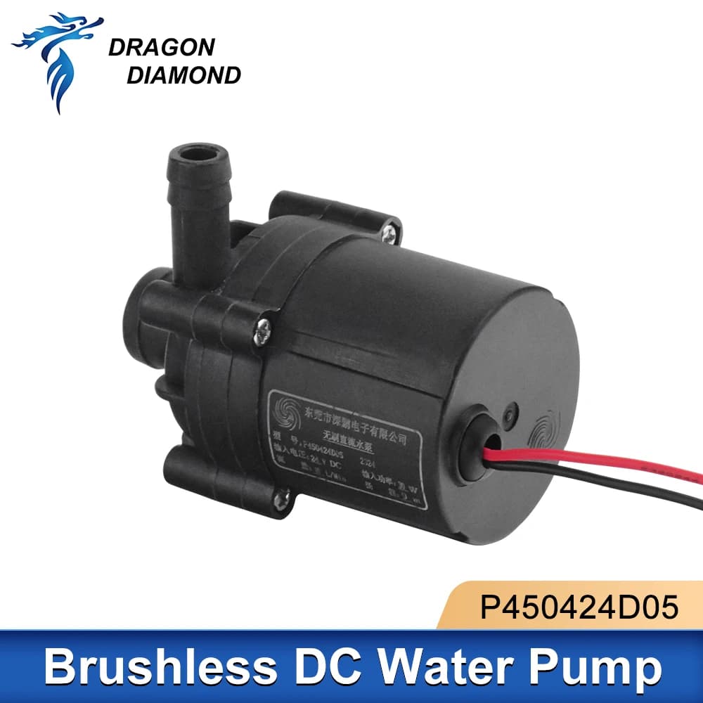 Pompa Acqua Brushless P450424D05 Motore DC24V 30W Portata 10L/Min 8m per Raffreddatore Laser CO2
