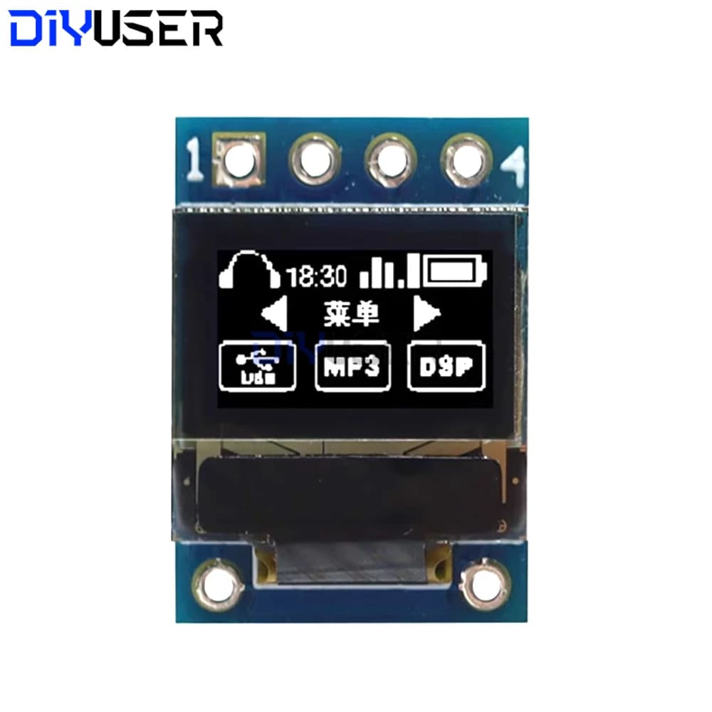 SSD1306 OLED Display I2C White 0,42 inch I2C interface module 72x40 Pixel for DIY development card Arduino Raspberry Pi
