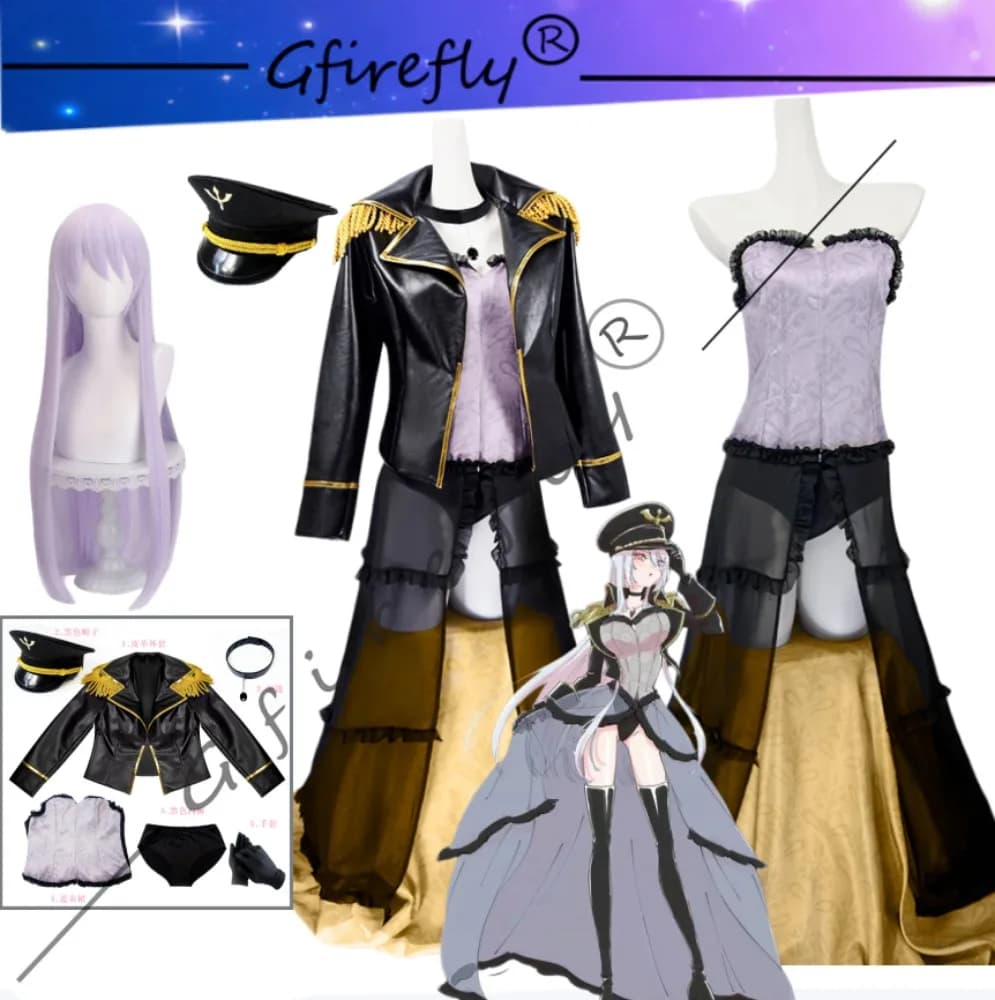 Il mio costume cosplay Darling Black Lobelia Dress-Up La stessa parrucca accessoria per abito nero sexy e cool come personaggi anime e giochi