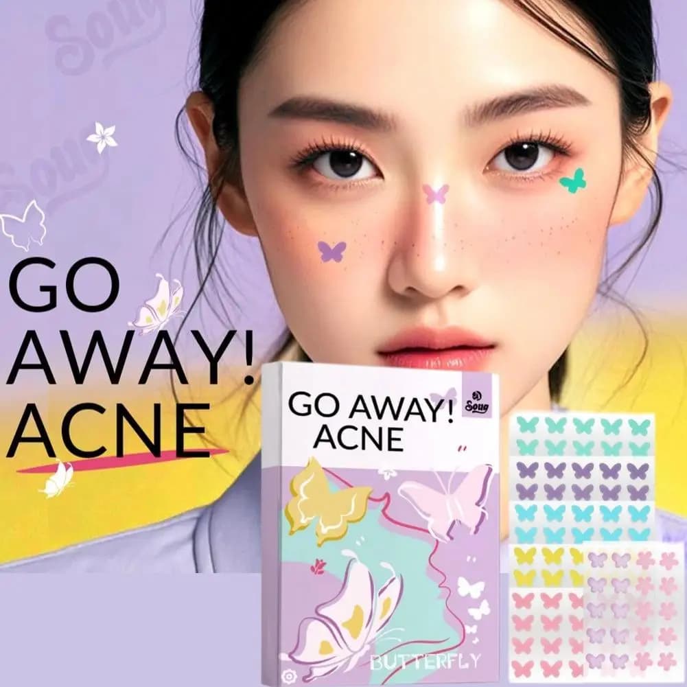 120 pcs shape butterfly acne pimple patch stickers stains concealer cover 0.1mm acne treatment pimple removal care of skin