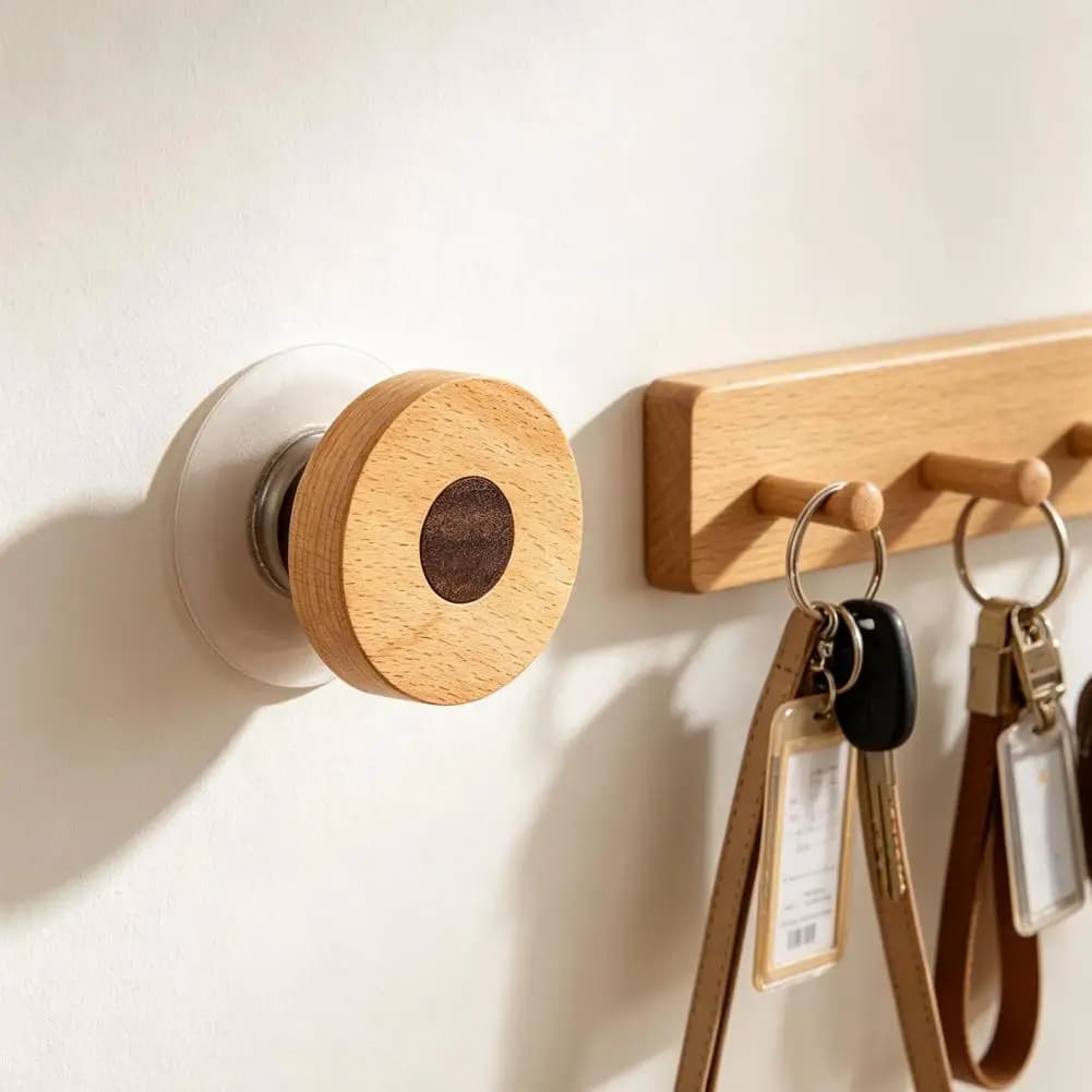 Solid Wood Wall Clothes Hook Beech Cartoon Door Hook Wall Mount Organizer for Hanging Coats Bags Hats Towels