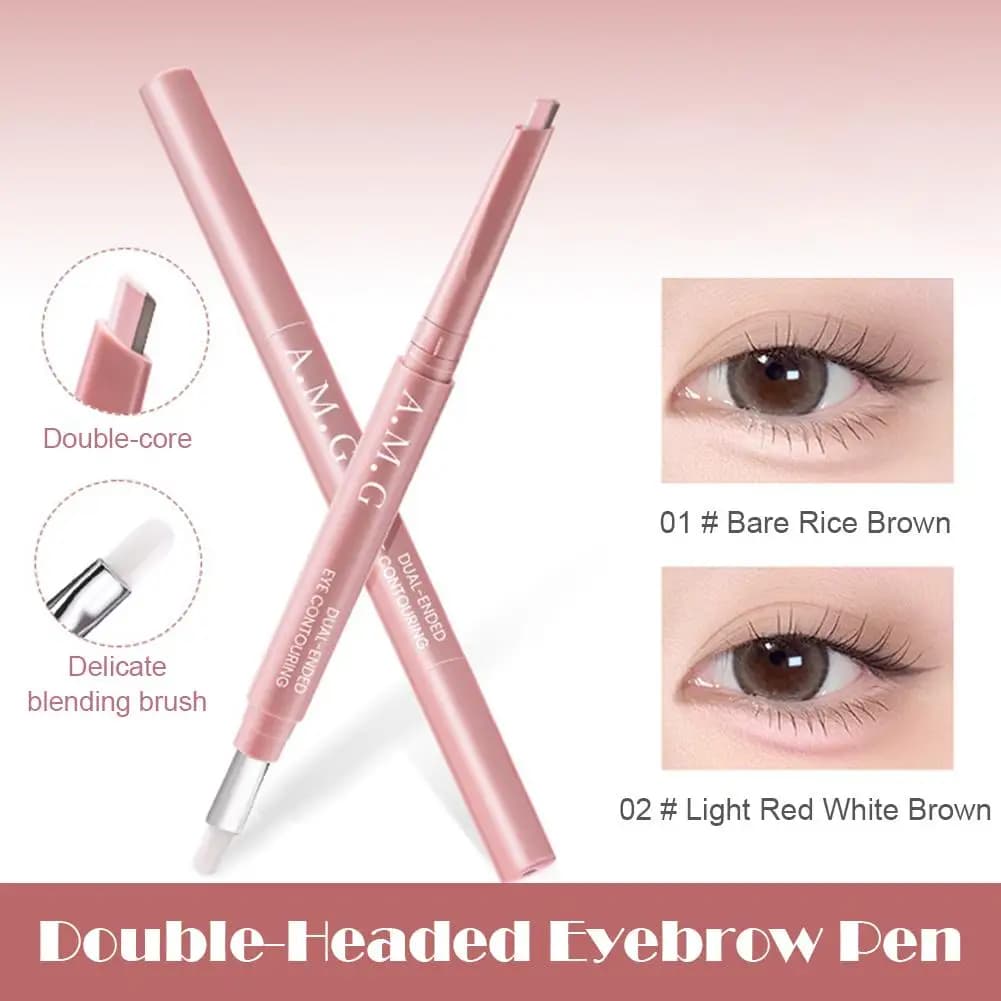 1 pcs Mulitfuntion Double Attack Silk Baco Silk Matita Liquid Pen Nude Illuminating Ripper Trick Trick of Eyes Liner Q2W8