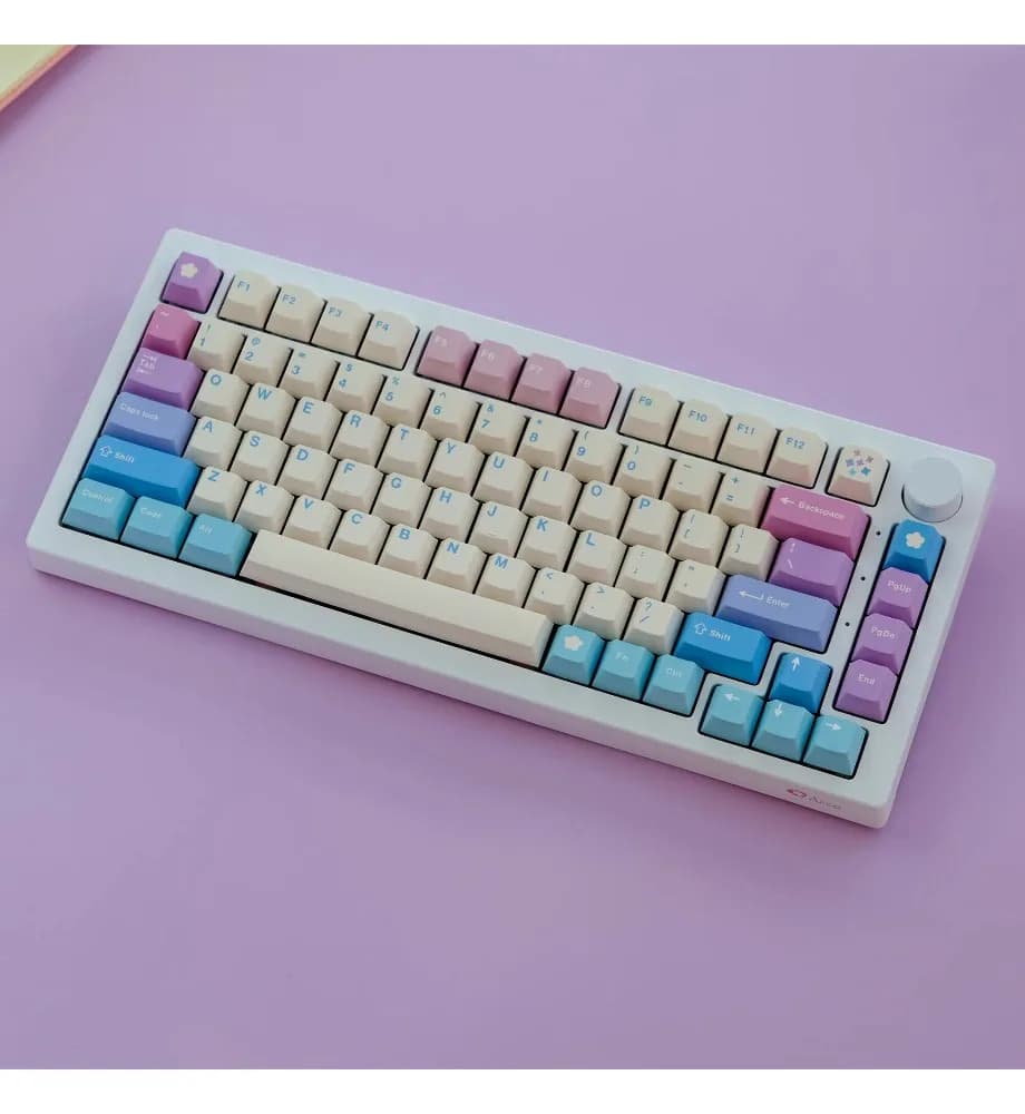Keycap personalized sublimation process suitable for a variety of mechanical keyboards keycaps 129 keys PBT material original