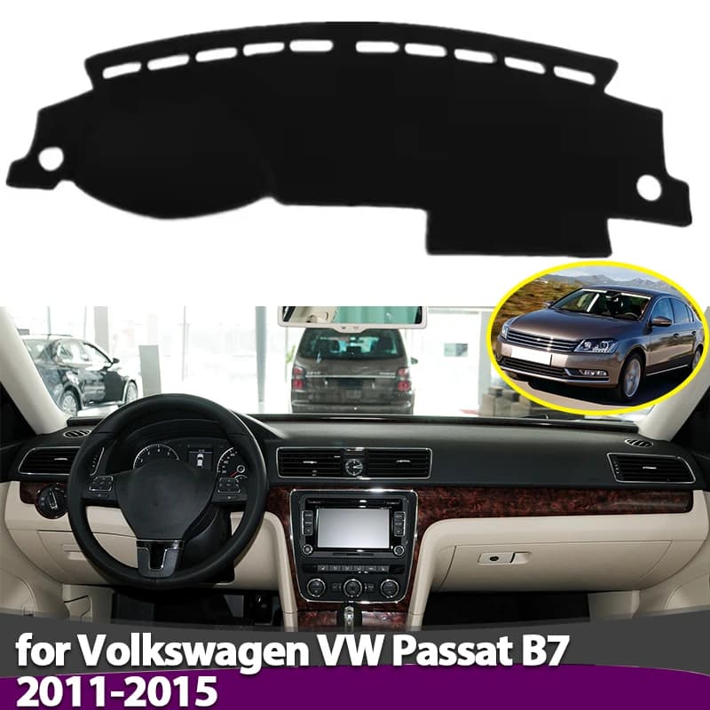 Per Volkswagen VW Passat B7 2011 2012 2013 2014 2015 Cruscotto Bordo di Copertura Anti-Slip Zerbino Proteggere Pad Auto Parasole Tappeto Tappeto