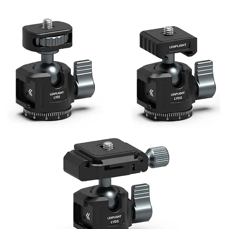 Supporto Universale per Telefono e Luce in Metallo 360° ° Supporto per Treppiede con Testa Panoramica e Ammortizzazione per Streaming Live e Fotografia Video