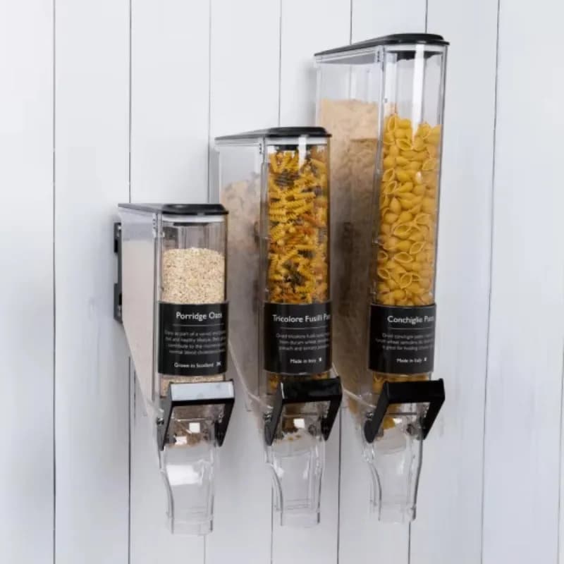 Plastic gravity bin Dried fruit grain dispenser Wall-mounted candy dispenser for bulk foods such as cereals and candy dispensers