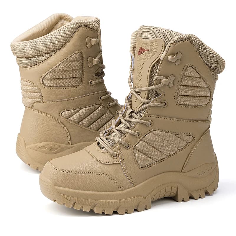 Men's High-top Boots Autumn and Winter New Casual Snow Hiking Boots Non-slip Outdoor Forest Tactical Training Boots Sneakers