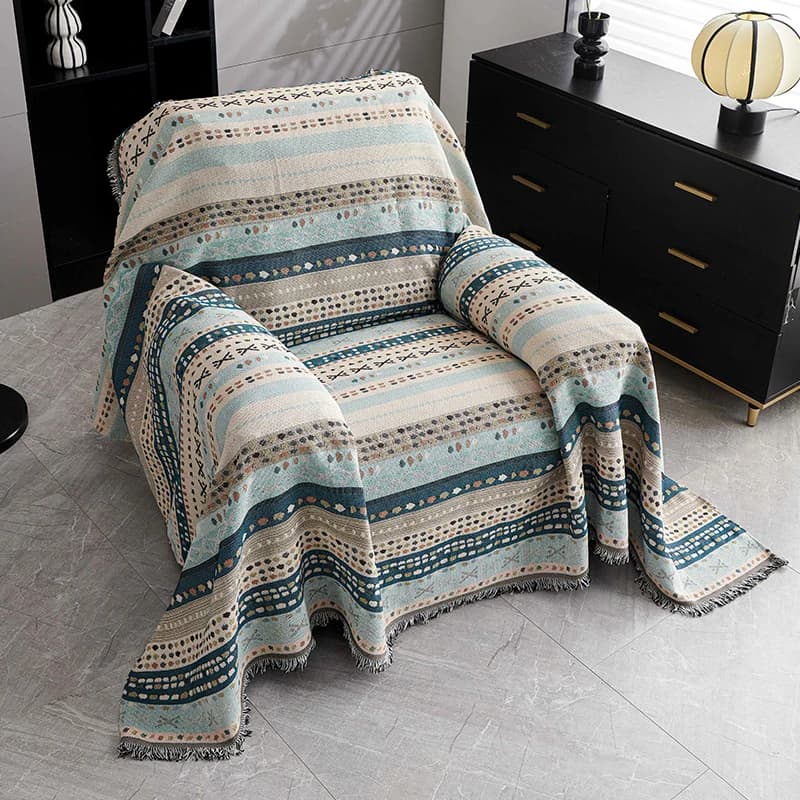 Living room sofa cushion one-piece full cover sofa towel anti cat paw anti slip sand release