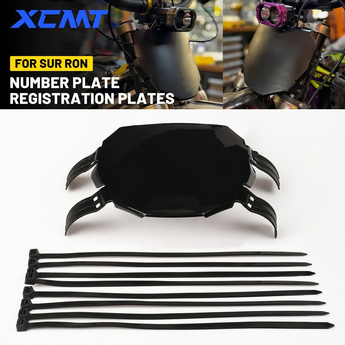 Targhe targa targa anteriore targhe accessori moto per Sur-Ron SX Surron Light Bee S/X Electric Dirt E-Bike