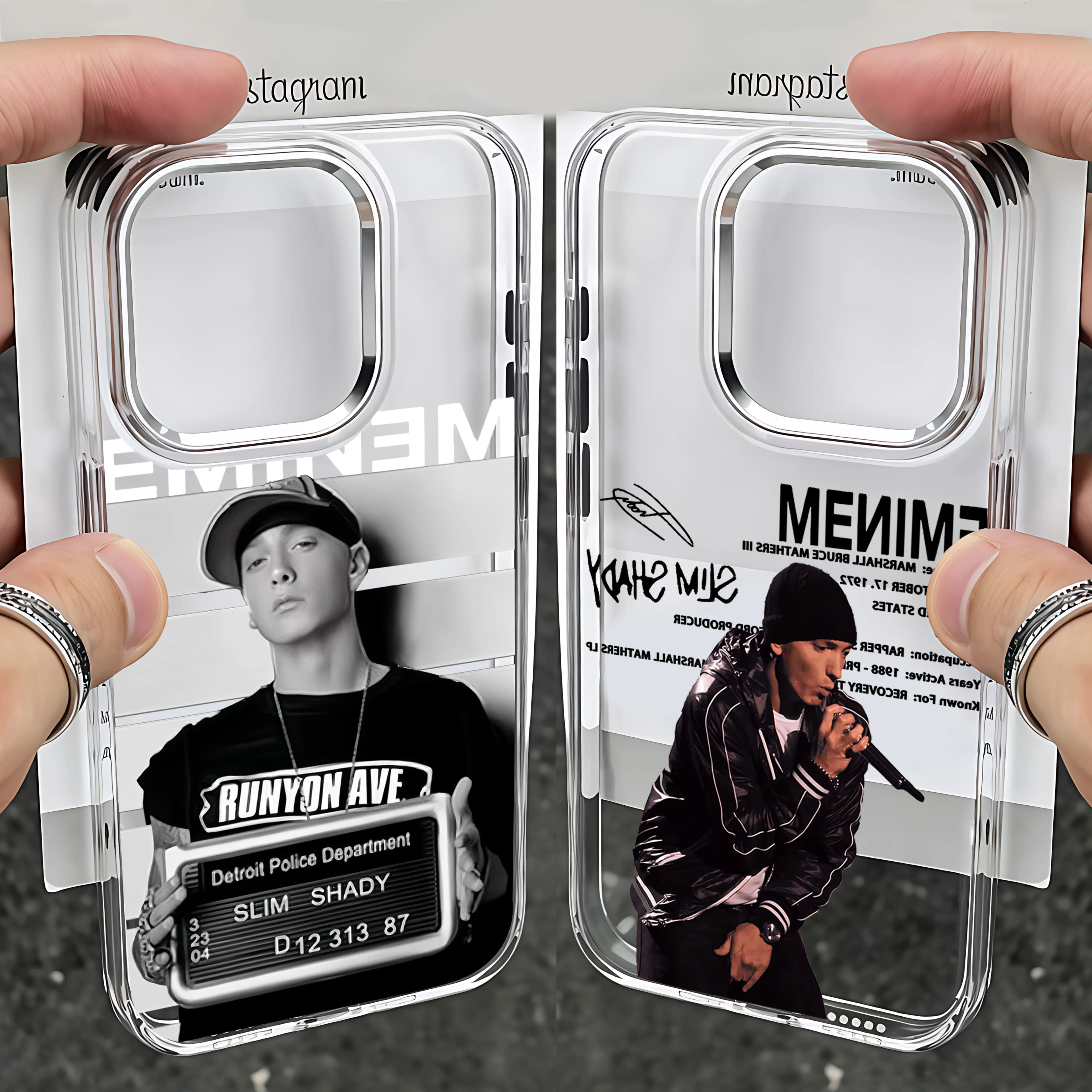 Fashion Rapper E-Eminems Phone Case For iPhone 17 16e 16 15 14 13 12 11 mini Pro Max X XR XSMAX 8 7 Air Plus Transparent Soft