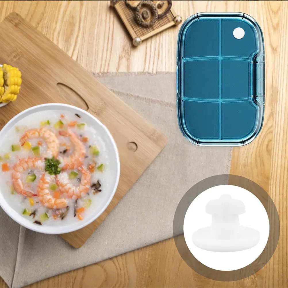 Set di 3 Tappi in Silicone per Contenitori Pranzo, Guarnizioni Antiperdita per Scatole Alimentari, Accessori per Coperchi Lunch Box