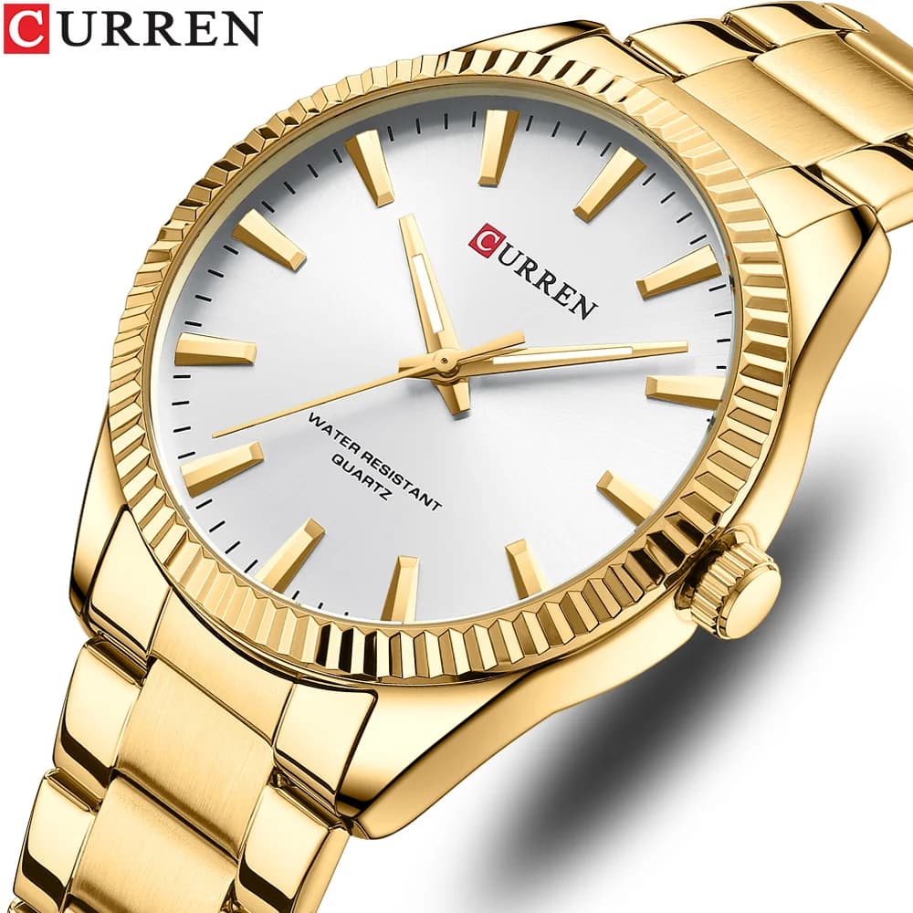 Orologio da uomo CURREN Orologio da uomo al quarzo semplice in acciaio inossidabile alla moda Orologio da lavoro casual da uomo Relogio Masculino