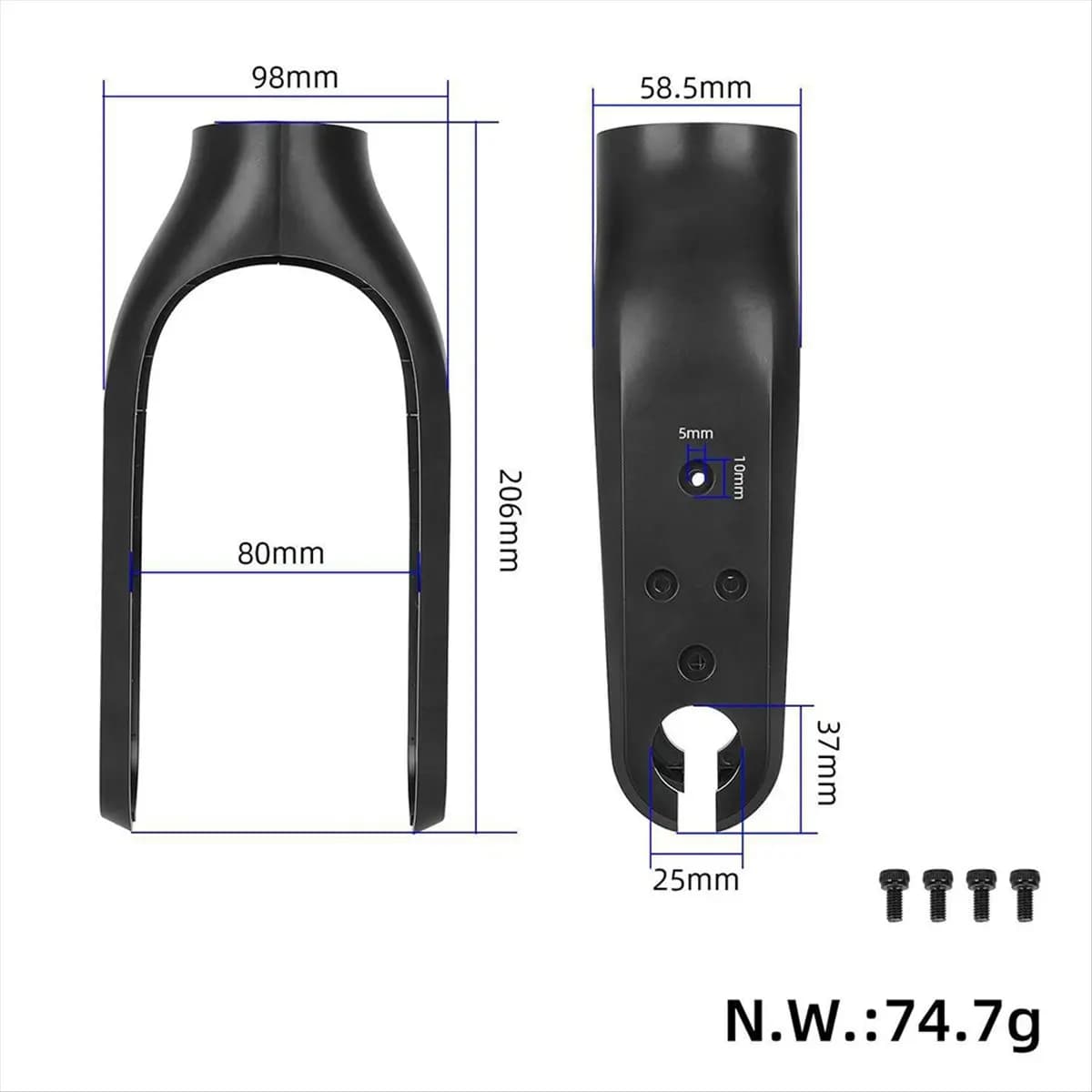(ABYM) Refit Electric Scooter Front Suspension Fork Kit for Xiaomi 4pro Electric Scooter Replacement Part