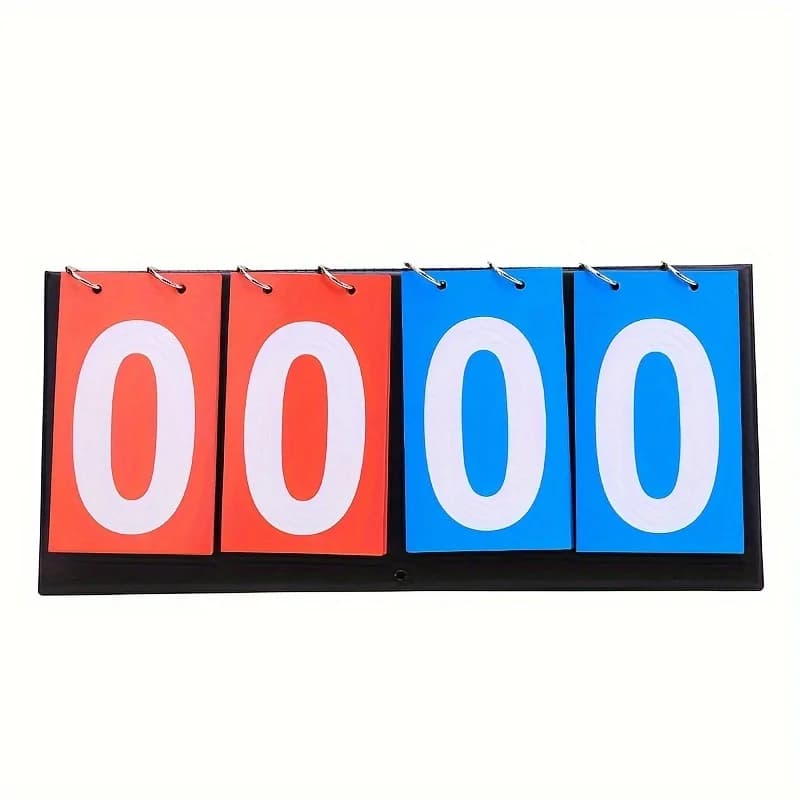 Tabellone segnapunti sportivo versatile con display a cifre doppie, tripli e quadruple per ping pong, basket e calcio