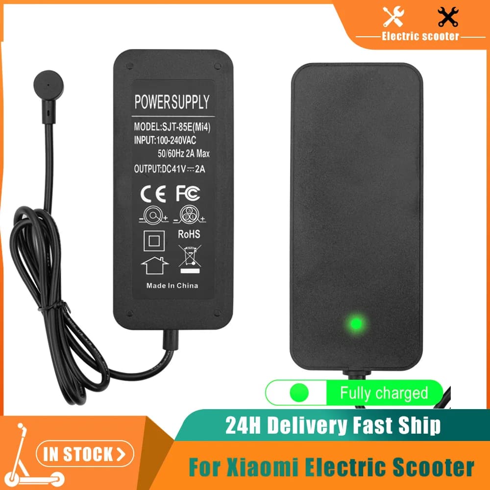 Caricabatteria 41V 2A per Xiaomi 4 Mi4 Scooter elettrico Kick Scooter 4Pro Caricabatteria Spina UE Caricatore Parte di ricambio