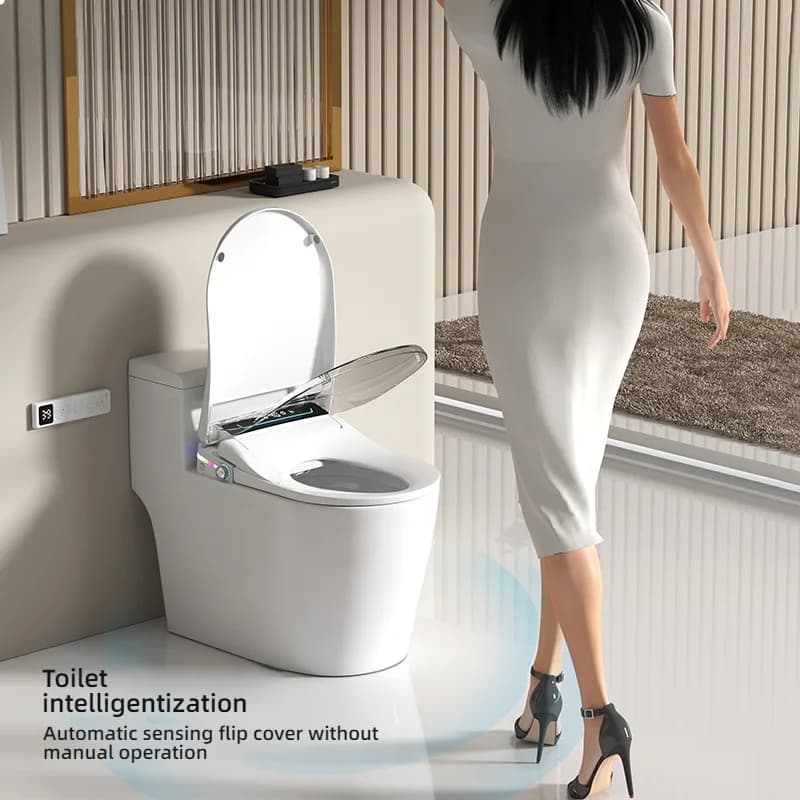 Copriwater Elettrico Intelligente con Bidet Integrato, Riscaldato, in Plastica, con Spina USA 110V