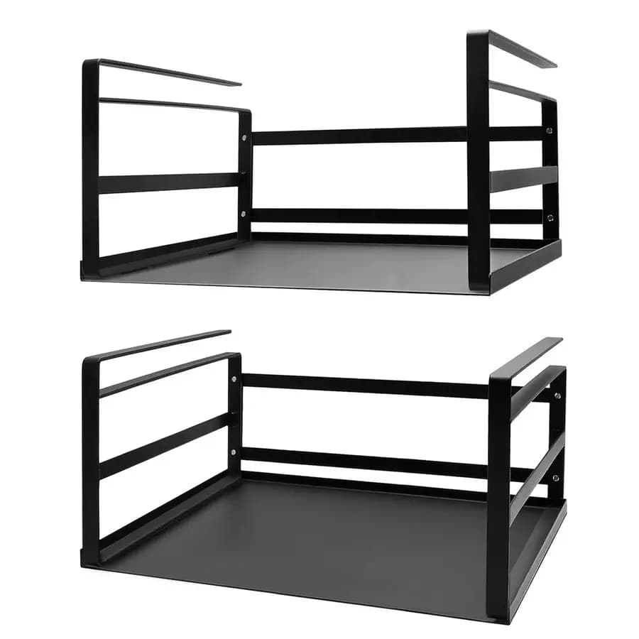 Set di 2 Cestini Organizzatori Sottopensile, Supporto Appendibile per Armadi, Dispense, Cucine, Scrivanie, Banconi e Librerie