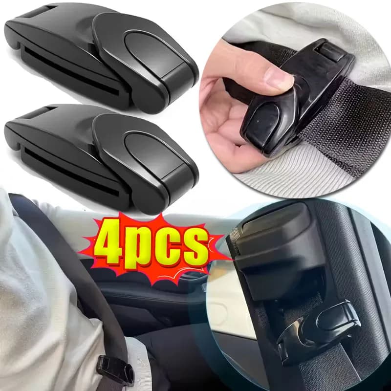Clip per cintura di sicurezza per auto Tracolla per collo Clip di tensione regolabile per adulti Bambini Donne incinte Morsetto di regolazione della cintura di sicurezza