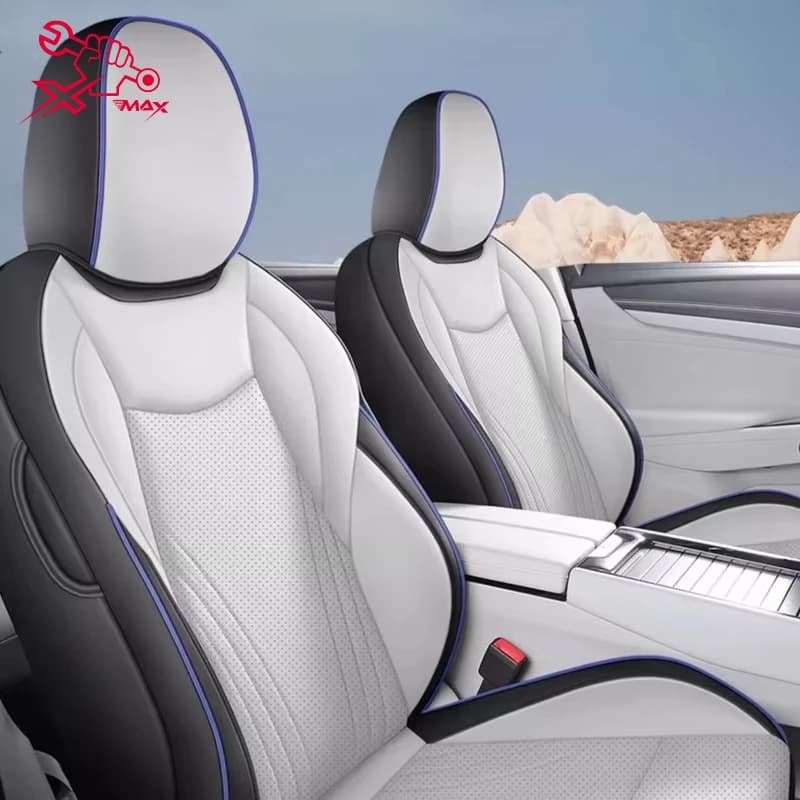 For VW Tiguan L Pro 2024 Car Seat Cover with Left Guide Custom Seat cushions for seats completely surrounded for all seasons