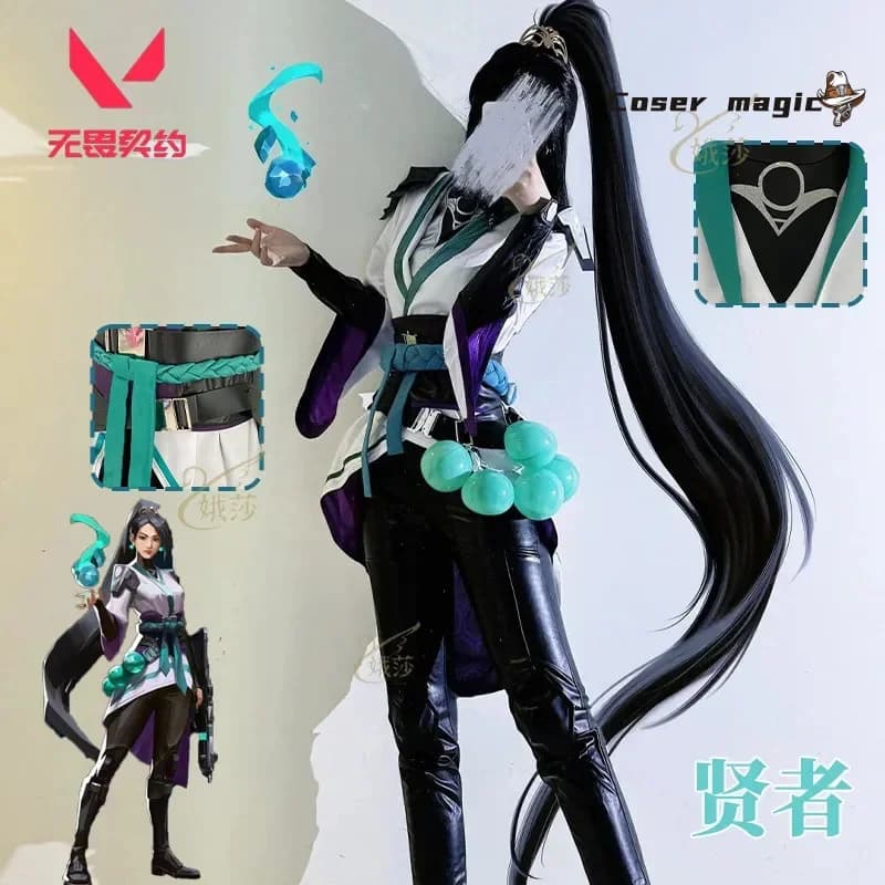 Gioco VALORANT Sage Costume Cosplay Uniforme Halloween Carnevale Festa Natale Gioco di ruolo Abbigliamento Abbigliamento