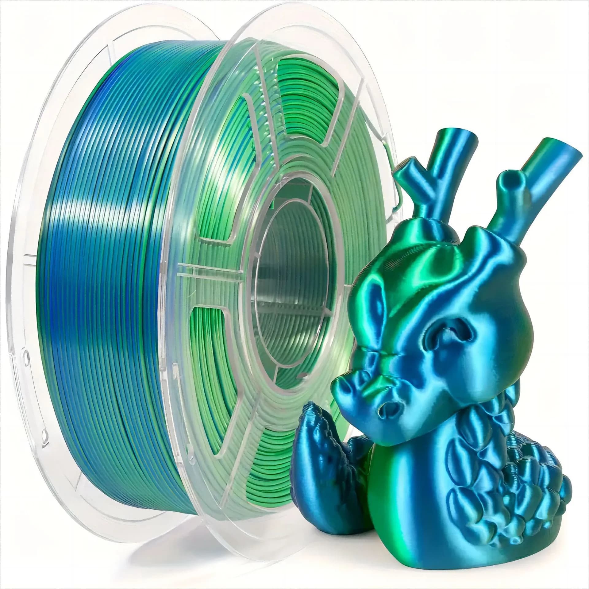 Silk Filament PLA for 3D printer of 1 kg 1,75 mm texture of multicolor silk material with smooth foam effect consumables for FDM printer