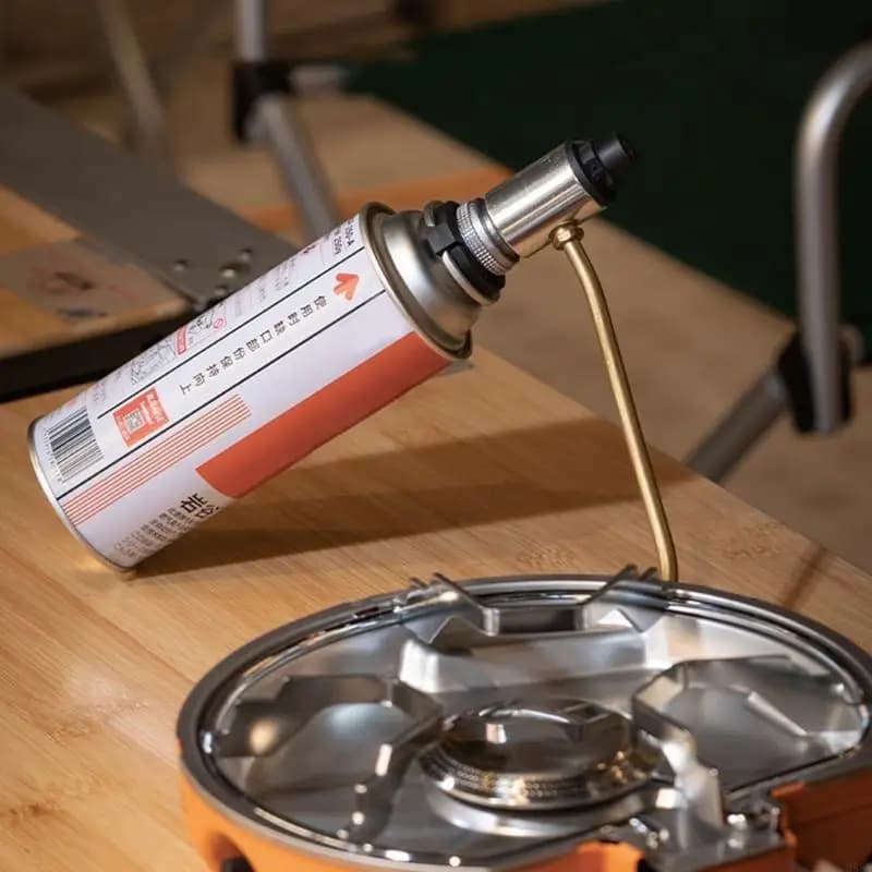 Adattatore per bombole gas universali, riscaldatore per stufe da esterno, connettori convertitori carburanti per amatori