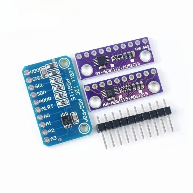 5 pcs ADS1115 16 Bit I2C Precision Module ADC 4 Channels Development Card Pro Earning Amplifier from 2.0 V to 5.5 V For RP arduino