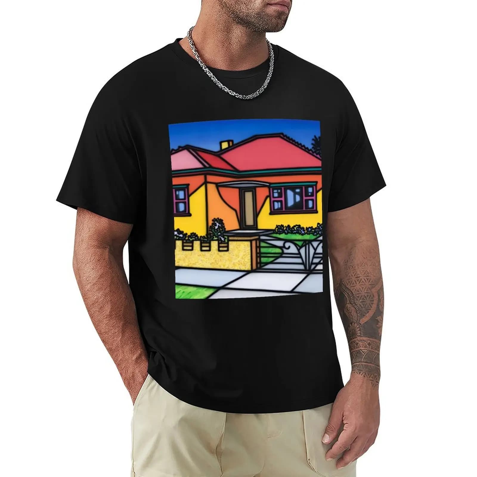 Pop Art Paintings, visual pop culture T-Shirt Work Wear Simple Tee Shirt