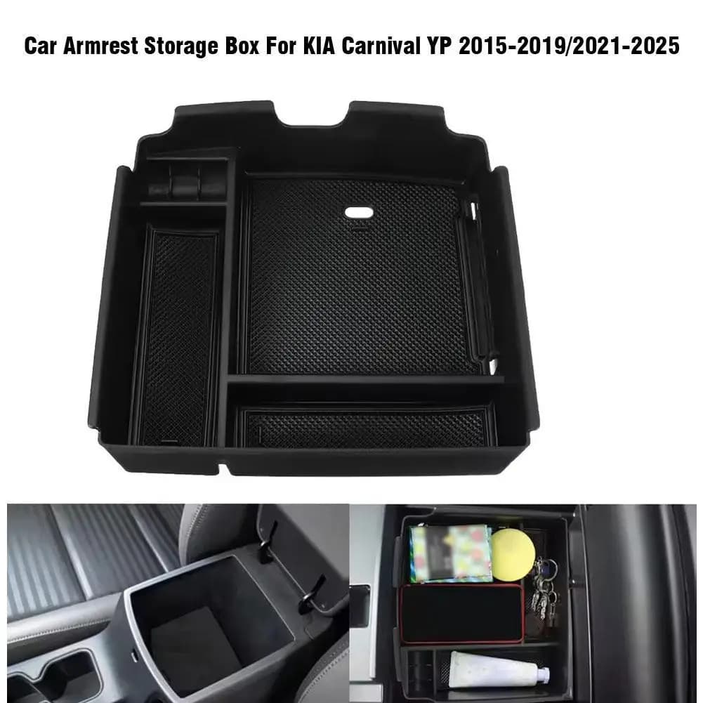 Auto Bracciolo Centrale Box per KIA Carnival YP 2015-2019 KA4 MPV 2021-2025 Console Centrale Organizer Scatola di Immagazzinaggio Accessori Auto