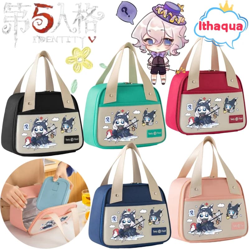 Identity V Ithaqua Borsa per il pranzo Creativa di alto valore Fai da te Cartoon Stampato Addensato Anti-macchia di olio Borsa isolante portatile per studenti