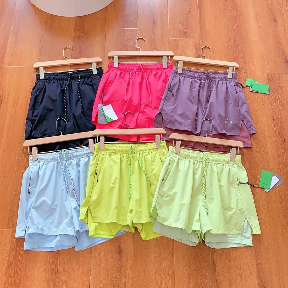 Outdoor Two-in-One Running Shorts Women's Fitness Yoga Cycling Pants Summer Order Large Size Straight Leg Natural Waist