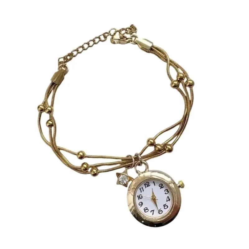 Regalo gioielli in lega con design a medaglione vintage, delicato braccialetto con frange da 31BB