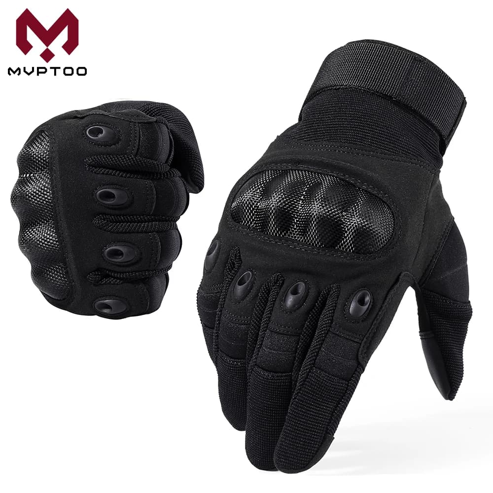Protective Tactical Gloves Full Finger Touchscreen Anti Slip Breathable Gloves for Motorcycle Cycling Hiking Outdoor Sports