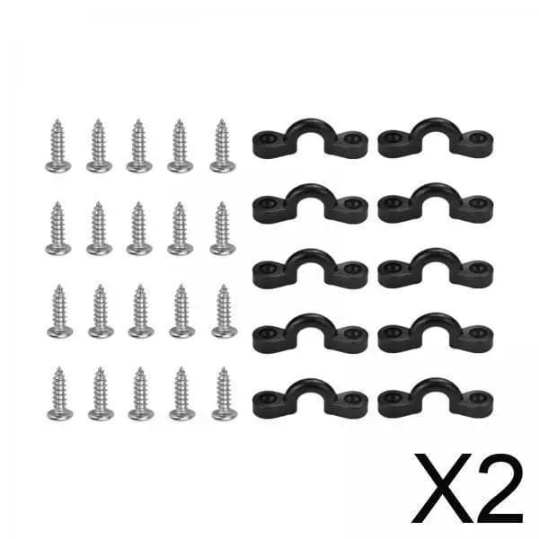 Maniglie per barche a vela Kit hardware per occhielli con cordoncino elastico per parti di kayak per barche ancorate e attrezzature marine