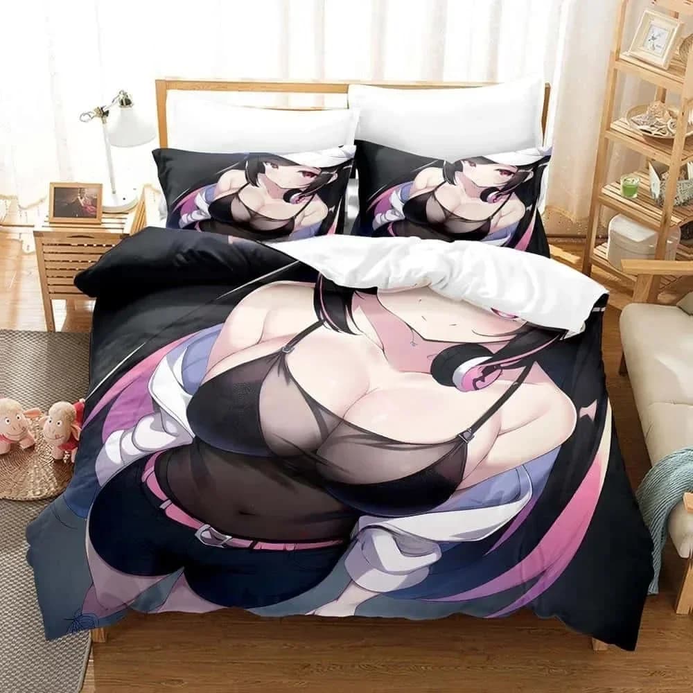 Set biancheria da letto Hana Yomeguri Set letto singolo stampato con federa Copripiumino morbido Queen King Size Biancheria da letto per la casa