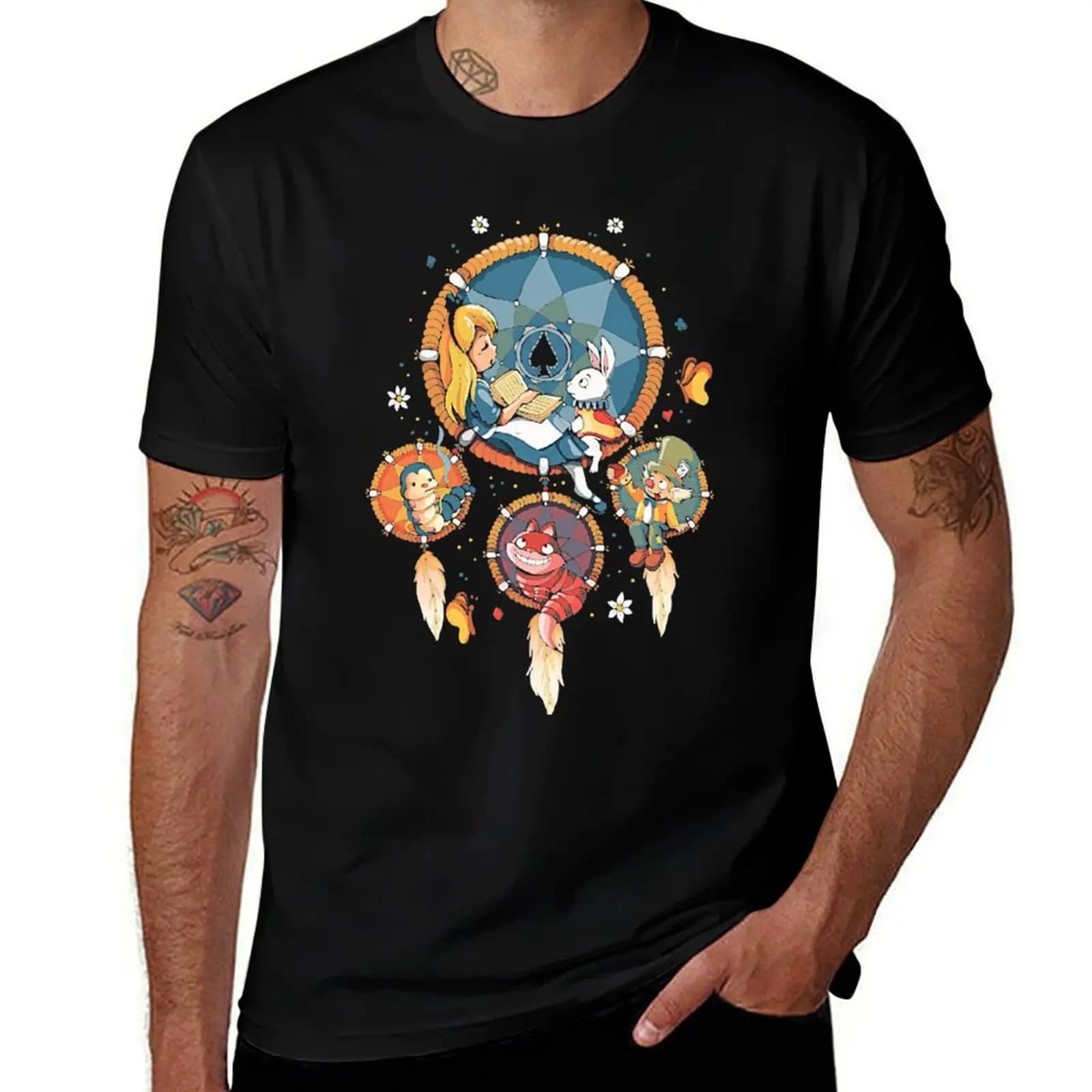 Dream Catcher Wonderland T-Shirt Large Size Breathable Tee