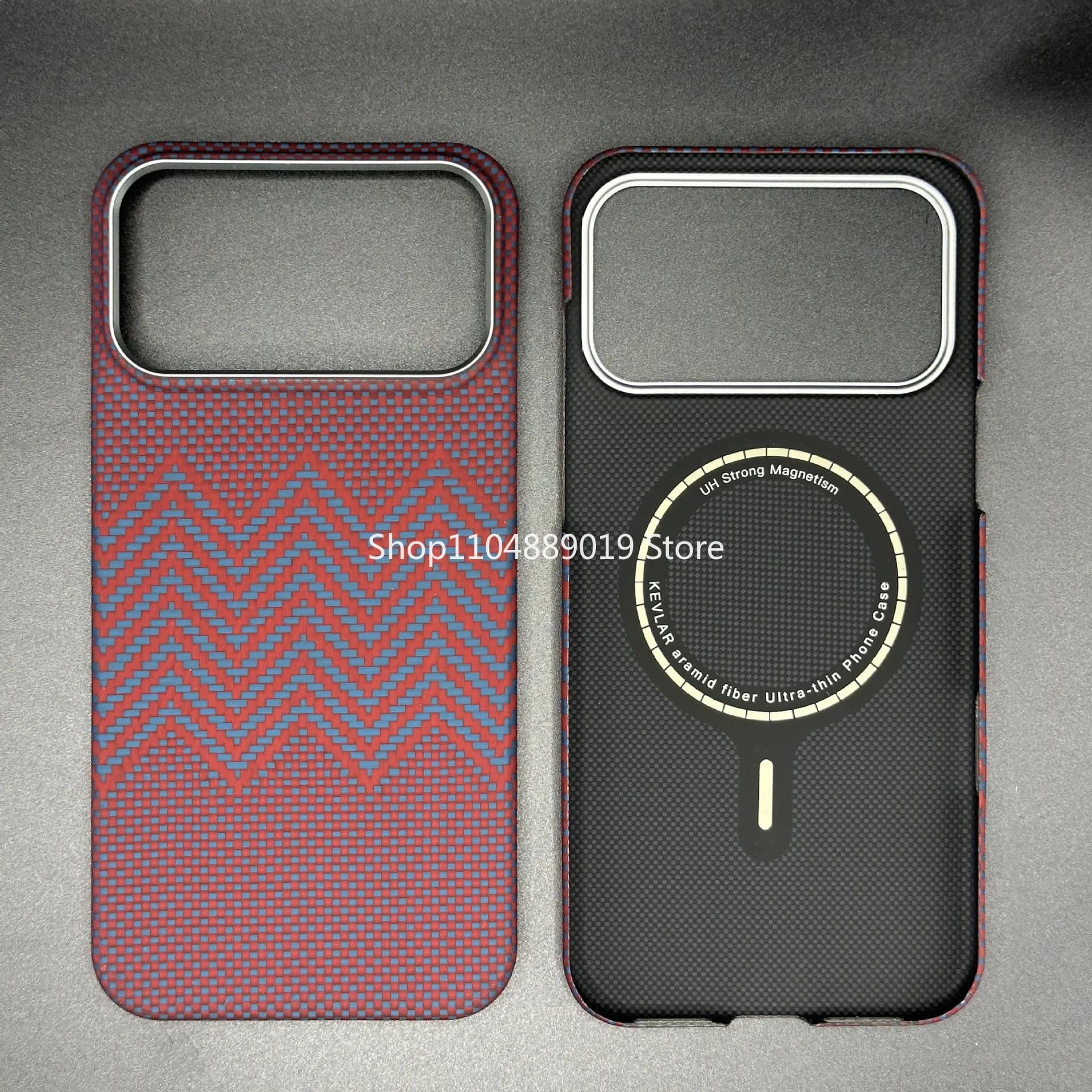 Custodia in vera fibra di carbonio per iPhone 17 Air 16 15 Pro Max MagSafe Kevlar Cover per telefono Custodia resistente in fibra aramidica per iPhone 16/15/14