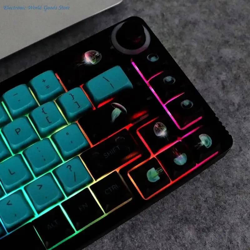 A3PD 141 pezzi Jelly fish XDA Keycaps Dye Sub Backlight Keycap per tastiera meccanica