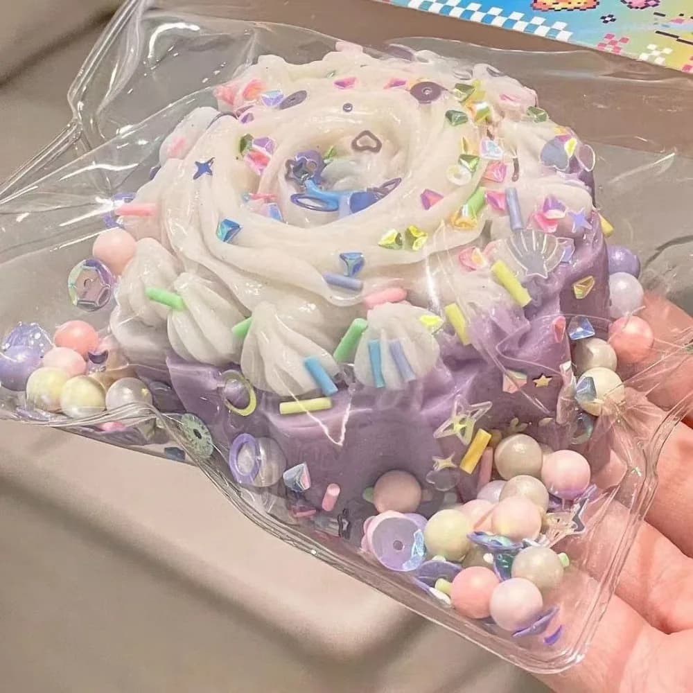Giocattolo Antistress @ Taba Squishy Cake Doughnut, Giocattoli Sensoriali Extra Large per Bambini e Adulti, Regalo per Ansia e Relax