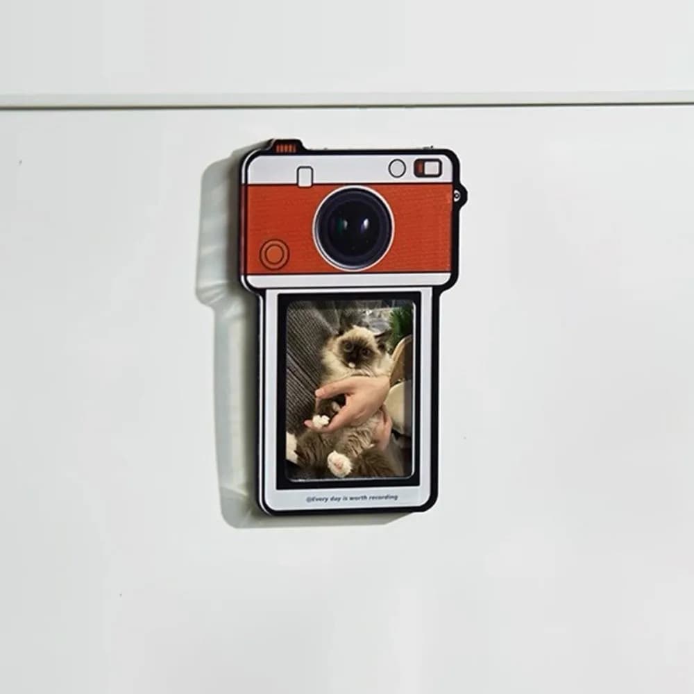 Funny Frame Acrylic Photo Frame for Instant Camera, Magnetic Photo Holder, Fridge Magnet, Home Decoration