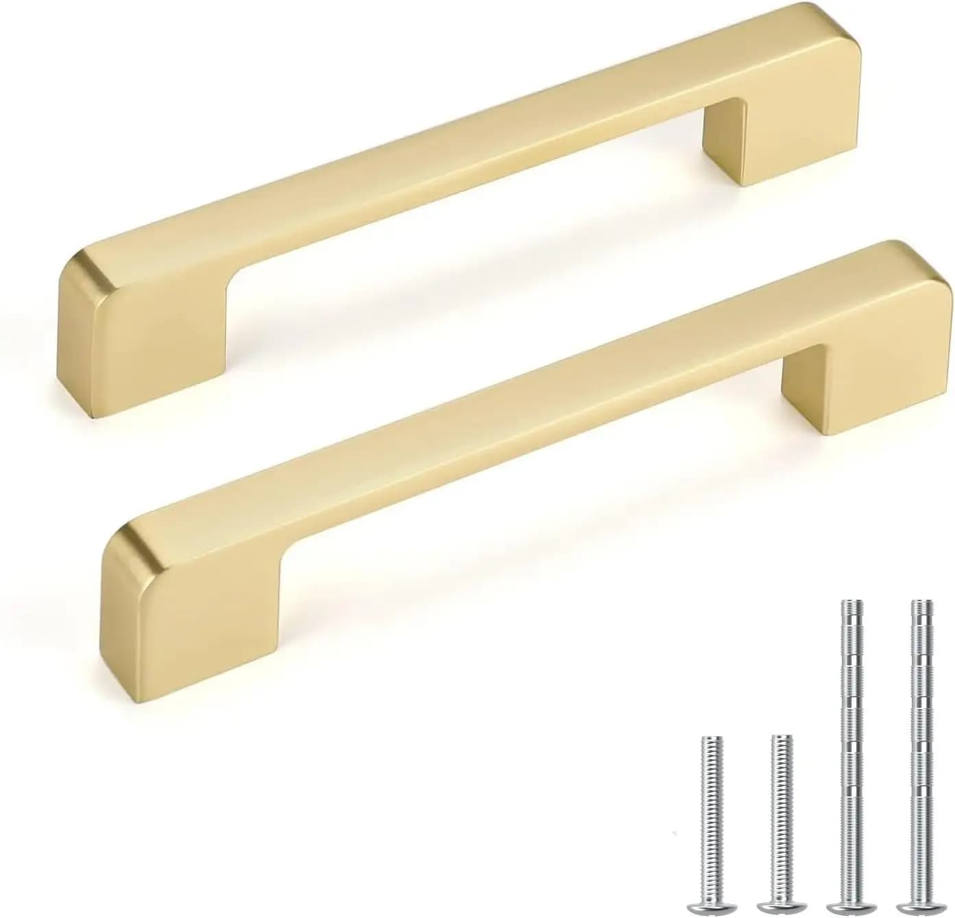 30 Pack 5 Inch Brushed Gold Cabinet Pulls Solid Zinc Alloy Handles For Kitchen Drawers Dresser Cabinet Hardware