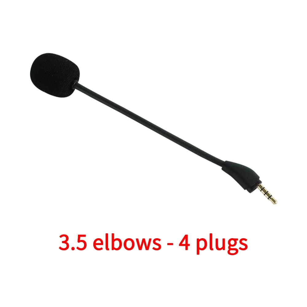 Replacement Microphone with 3.5 mm elbow plug for Kingston Hyper X Cloud 3 III