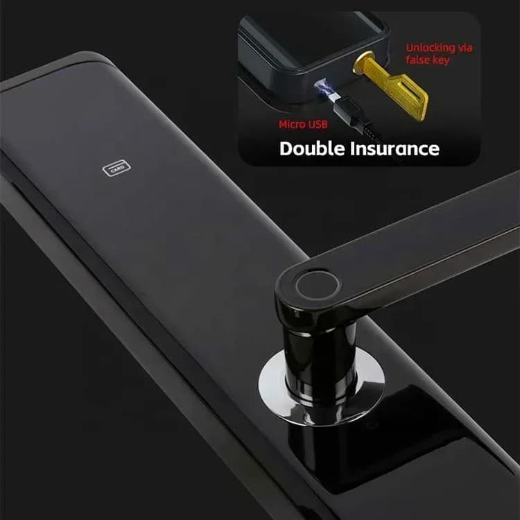 Front Wood Door Smart Locks Tuya App Remote Control Apartment Security Digital Door Lock